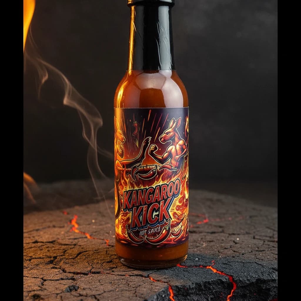 Kangaroo Kick Hot Sauce - lifestyle